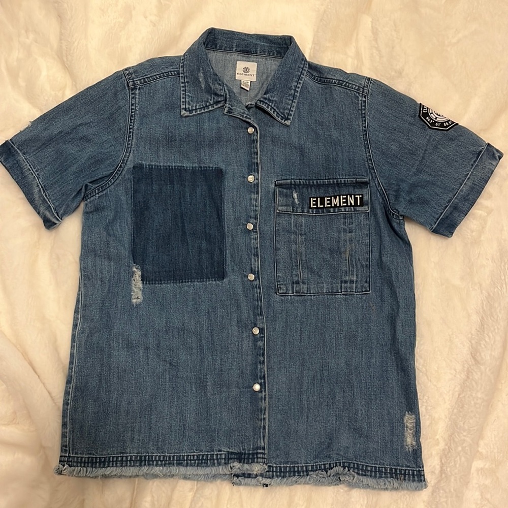Element Jean snap shirt